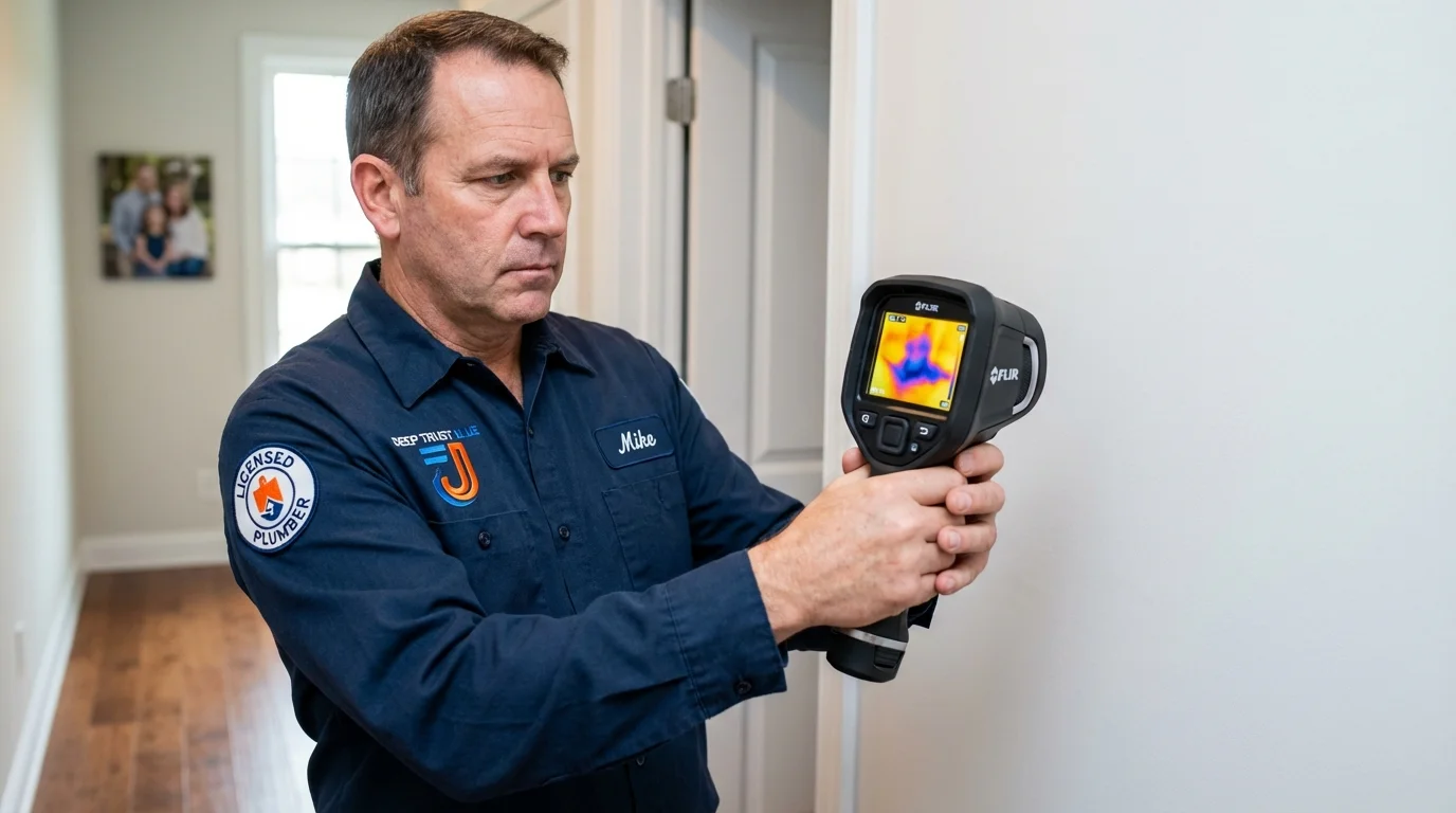 Thermal imaging leak detection by Johns Plumbing LLC in Waverly